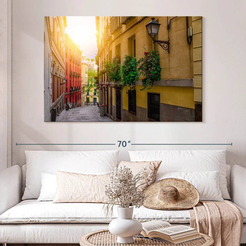 Vieille rue de Madrid, H 34 po x l 51 po