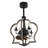 Montara 15" French Country Wood Reversible Ceiling Fan with 4 Lights and Remote, 3 Speeds Ceiling Fan