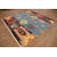 Tapis carré bleu Kilim 8 x 8