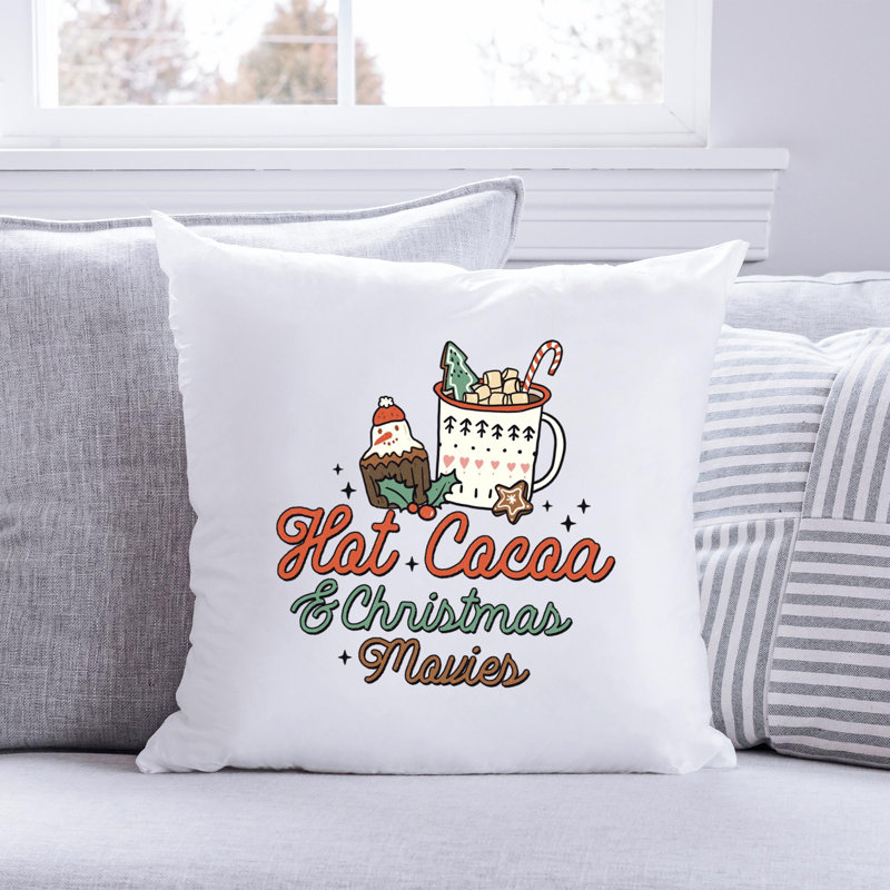 Coussin en polyester ChristmasPNG_5, 20 po x 20 po