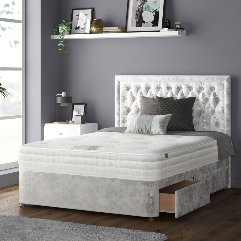 Scarborough Upholstered Headboard, Single (3'), Silver