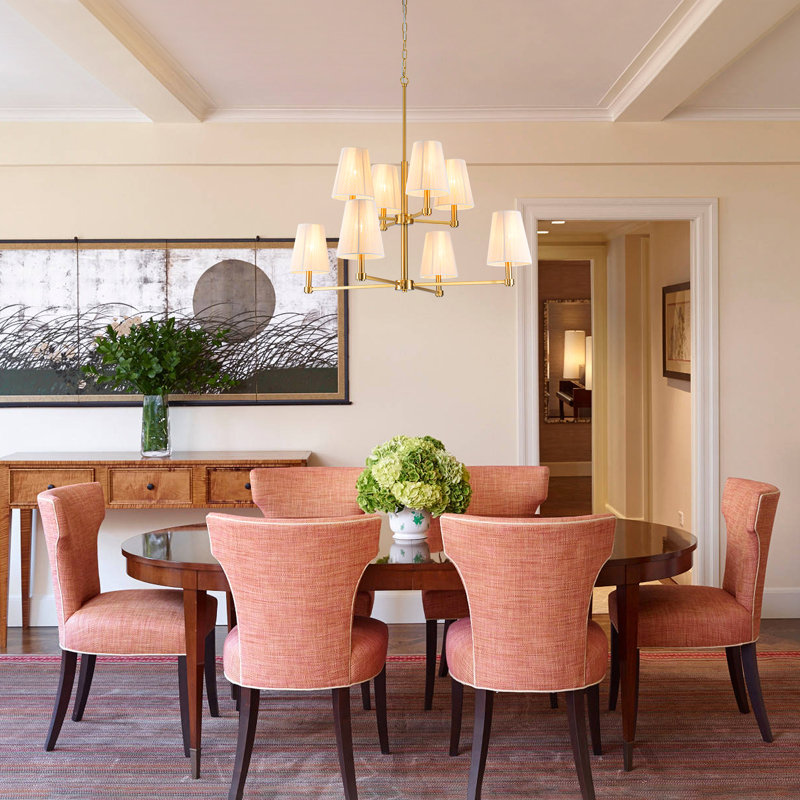 8-light 2-Tier Shaded Classic/traditional Chandelier