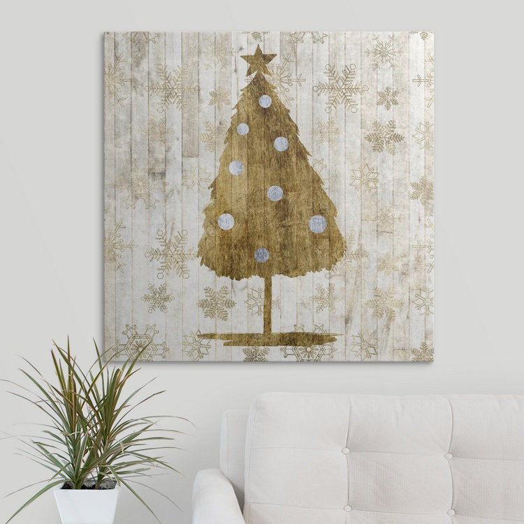 Ocallaghan " Sophisticated Christmas I " by Grace Popp, 30" H x 30" W x 1.5" D, Canvas