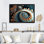 «Sherise Gold and Turquoise Fractal Spiral IV», reproduction sur toile