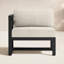 Chaise longue d'extérieur à accoudoir gauche avec coussins Sunbrella Smith-10195689-22180338