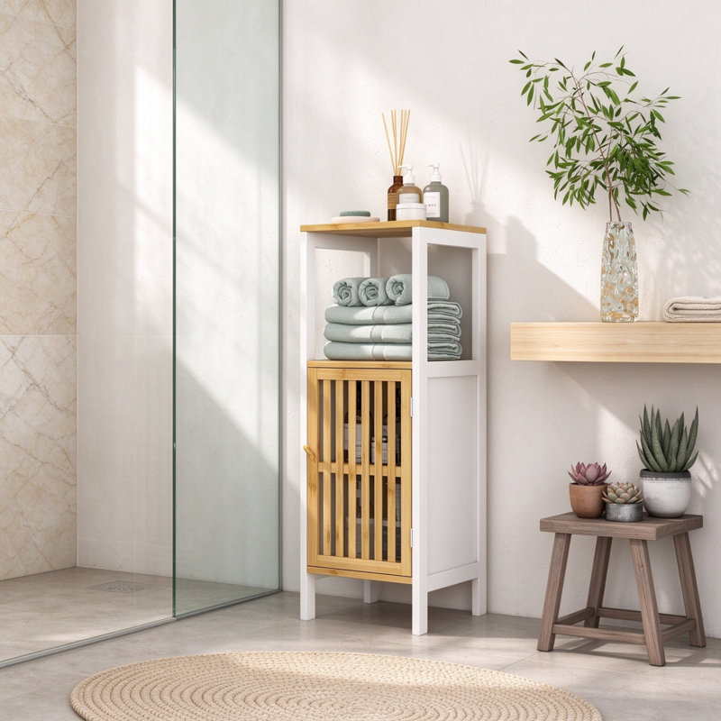Bamboo Freestanding Bathroom Cabinet