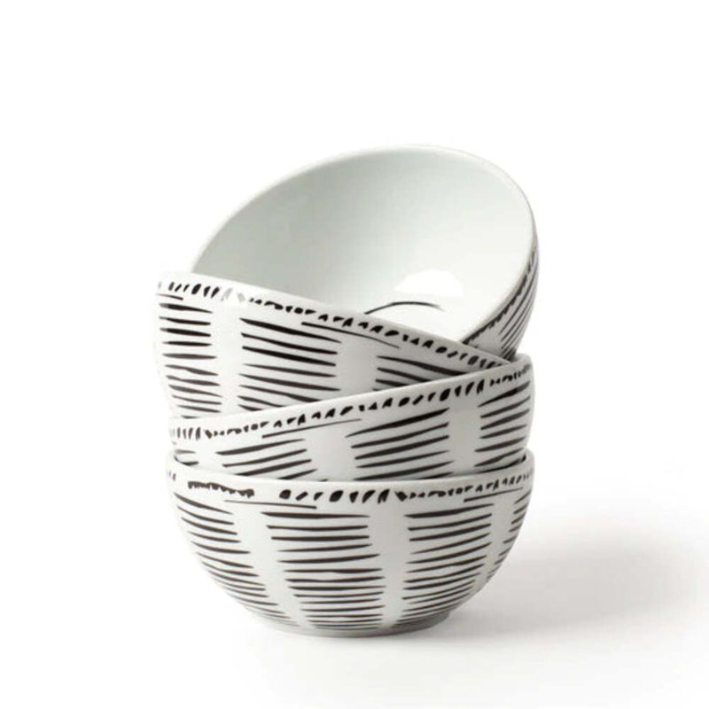 Line Drawing Handmade Porcelain Cereal Bowl