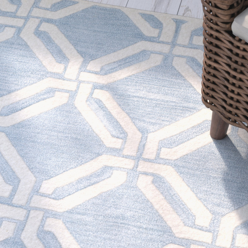 Tapis en laine touffeté à la main Aubrielle, Rectangle 2 pi x 3 pi