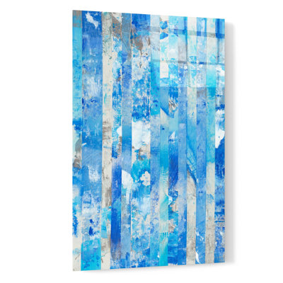 «Shifting Blues II» par Tim O'Toole, art mural en verre acrylique