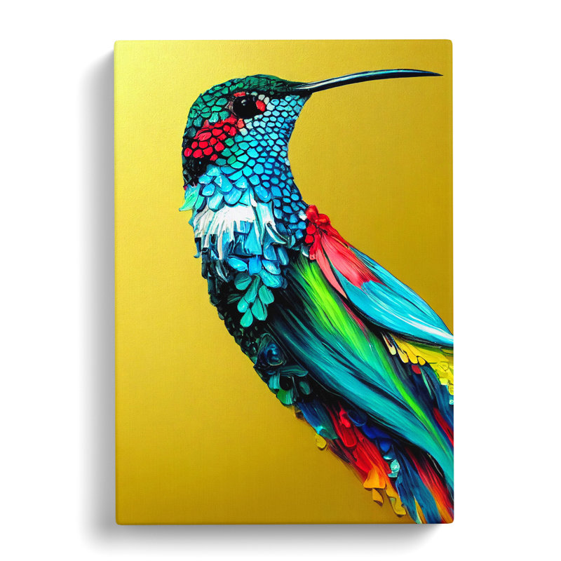 Hennie Hummingbird - Wrapped Canvas, 60cm H x 40cm W x 3cm D