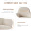 48.5cm H Swivel Upholstered Dining Chair with Ergonomic Back-593079073