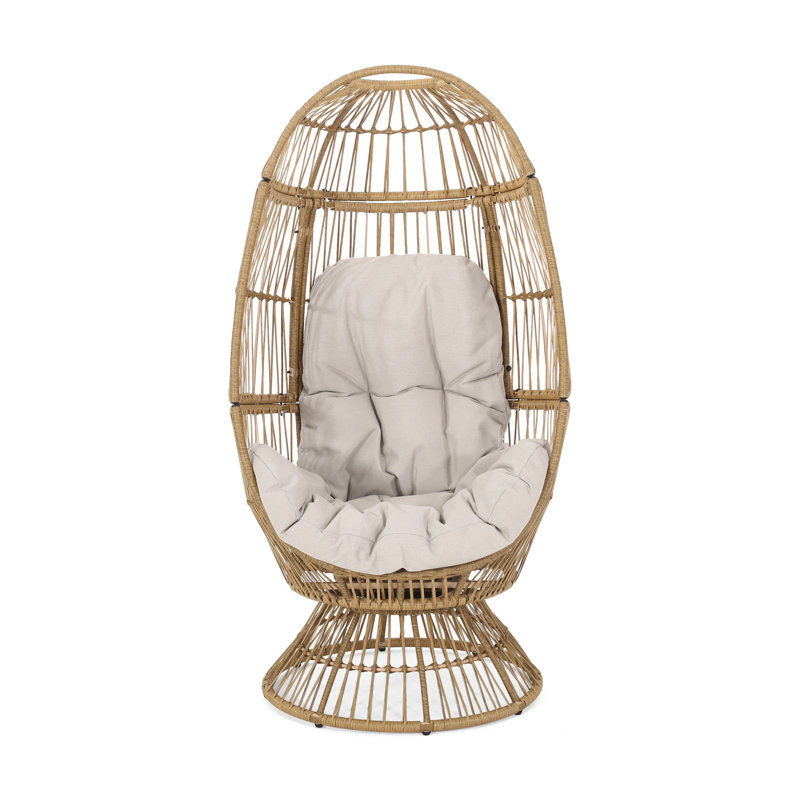 FAUTEUIL PIVOTANT RESEDA, Blanc/naturel