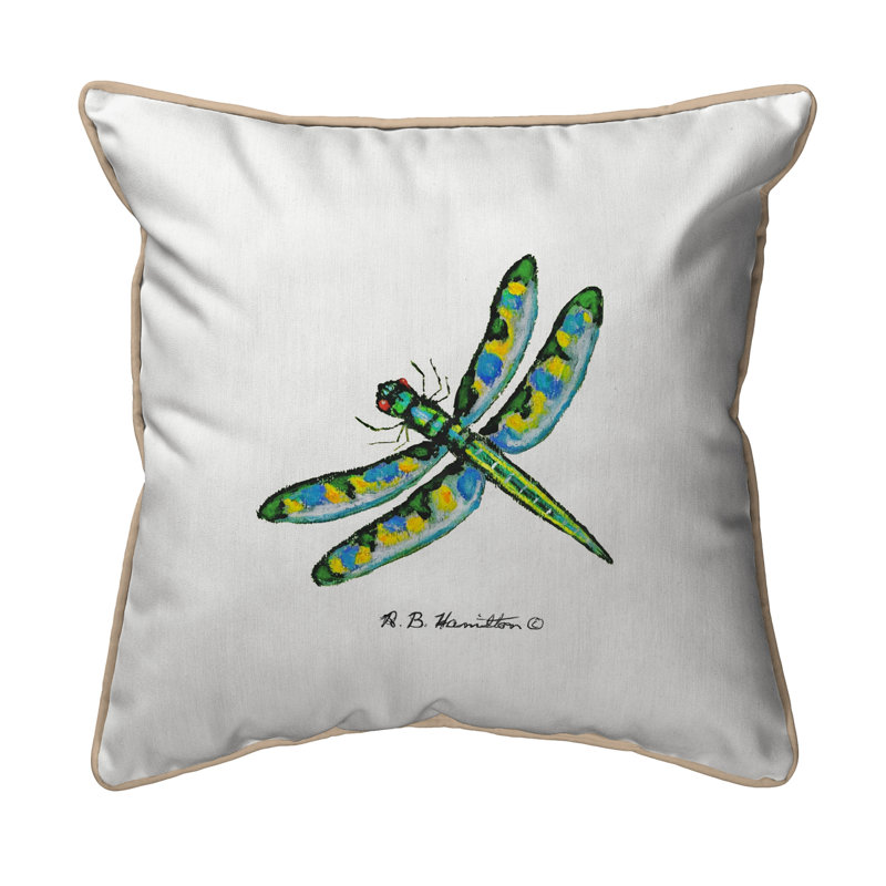 Coussin intérieur/extérieur libellule de dick Garden