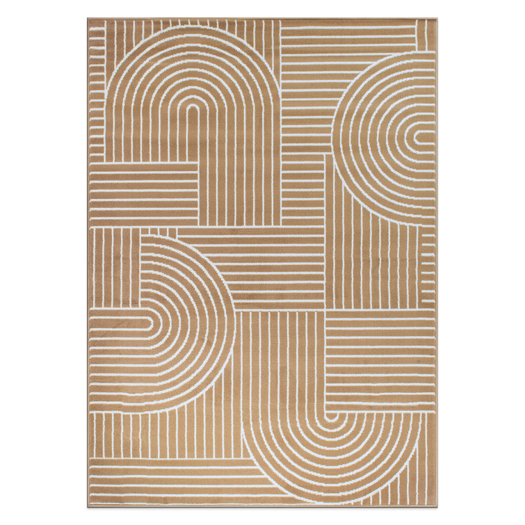 Contemporary Stripe Arch Design Area Rug
