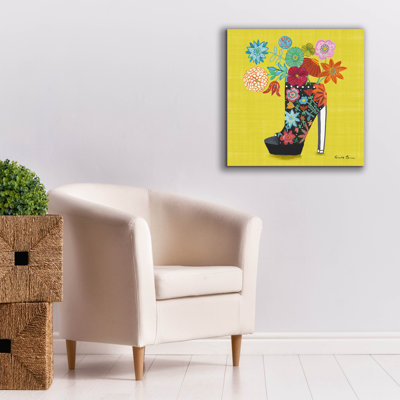 Art mural épique Graffiti «Love Shoes 2 Bright» par Farida Zaman, 26 po x 26 po