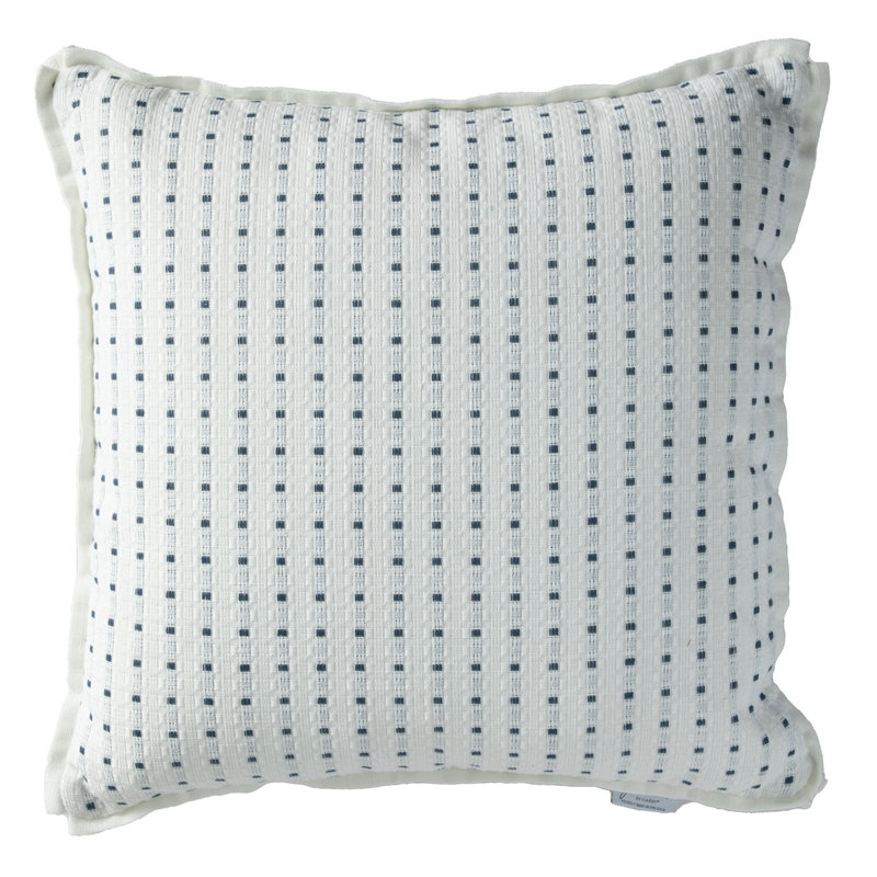 Coussin extérieur Basket Denim, Carré 20 po, Marine