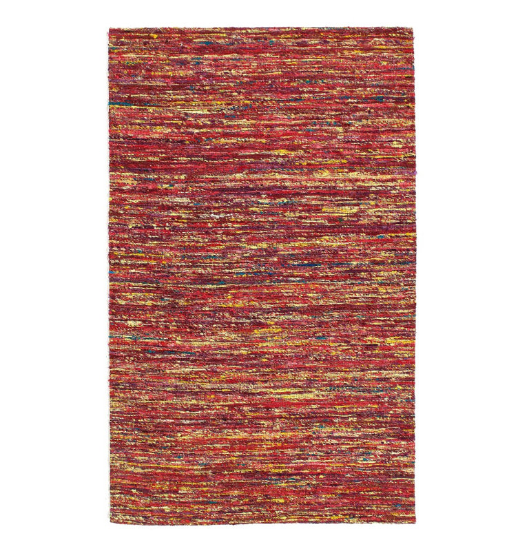 Soie contemporaine à tissage plat Sari 8 pi x 10 pi