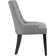 Modern Elegant Button Tufted Upholstered Fabric With Nailhead Trim, Side Chair