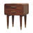 Wood Astor 2-Drawer Nightstand,Brown