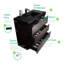 Meuble-lavabo en noyer - 36 po, grands compartiments de rangement pour baignoire moderne avec lavabo noir 36 po-24958071-24958077-24958067