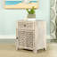 Armoire d'appoint avec tiroir Whitewash Beige