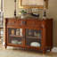 Buffet en bois massif brun noisette