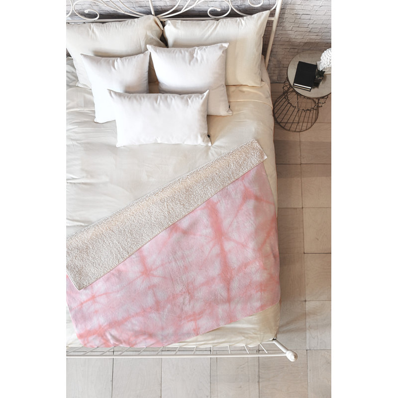 Jeté en teinture 2 jeté, L 60 po x l 50 po, Rose