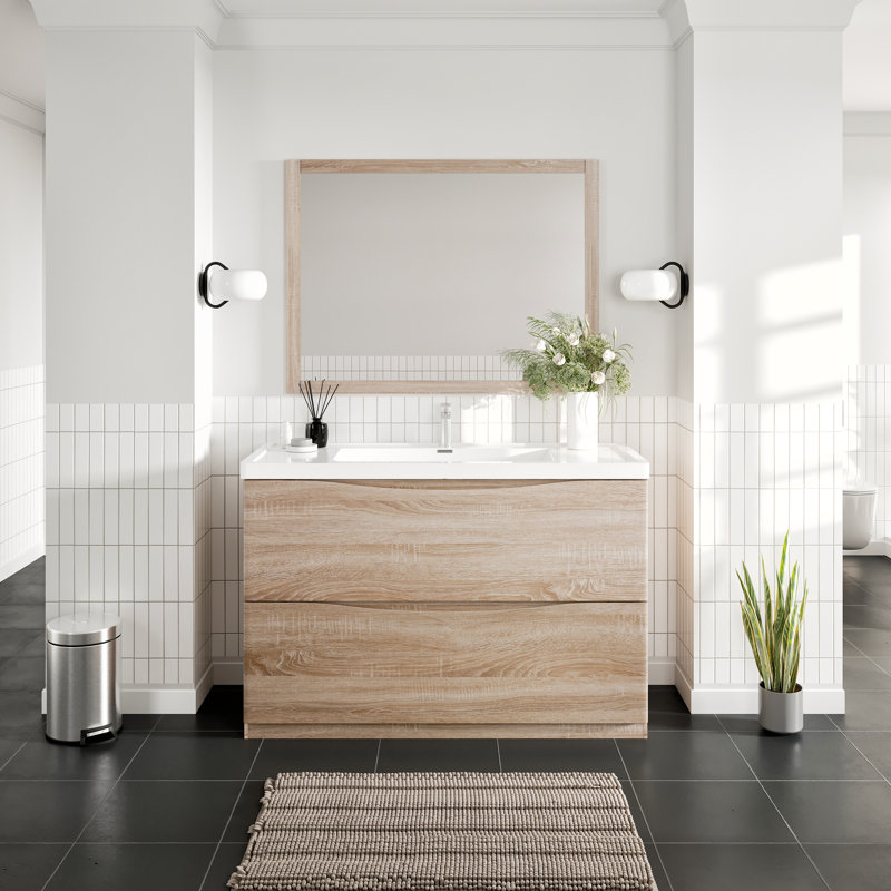 Ensemble de meuble-lavabo simple 48 po Firkins, Chêne blanc