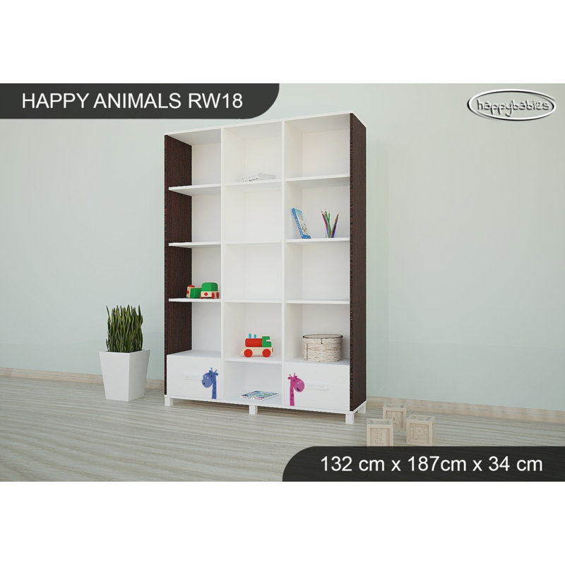 187cm H X 132cm W Kids Bookcase, Wenge Chestnut