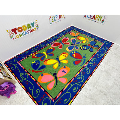 Tapis de salle de classe pour enfants apprenant à la volée, tapis éducatif multicolore pour enfants Playtime ABC et tapis apprenant les chiffres
