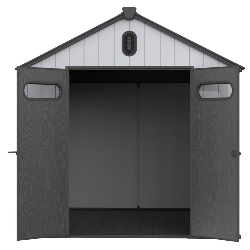 Remise de rangement en plastique et résine pour le jardin
