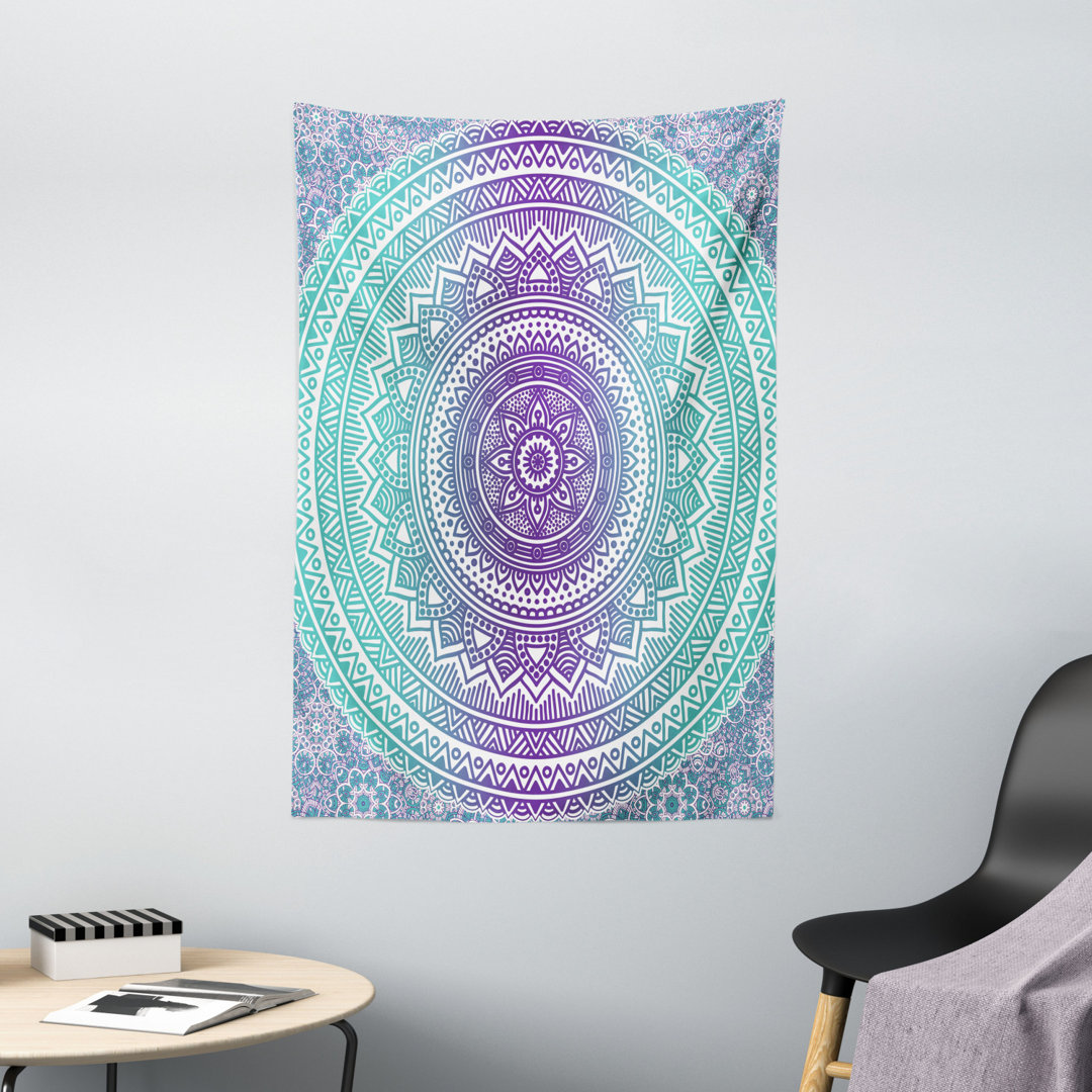 Wandbehang Mandala Ombre Östlicher mystischer abstrakter alter Mode-böhmischer gebürtiger Kosmos