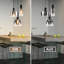 3 - Light Matte Black Cluster Pendant