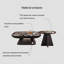 Table basse carrée italienne en pierre supercristalline