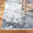 TOWN & COUNTRY EVERYDAY Rein Abstract Cloud Everwash Non-Slip Backing Washable Area Rug Blue/Gray-91338261