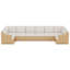 Ensemble de 8 pièces de mobilier de jardin en rotin avec coussins