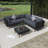 4-Pieces Outdoor Wicker Sofa Set-749602836