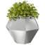  Planter 2 Pcs Silver Galvanised Steel-1622101563