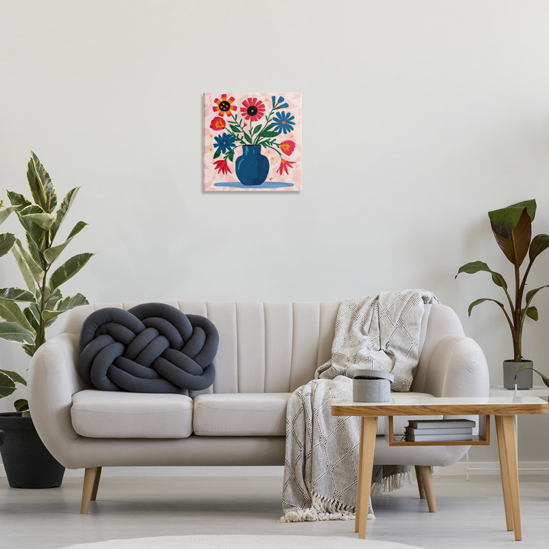  «Vibrant Mixed Flowers», art mural par LSR Design Studio, H 17 po x l 17 po