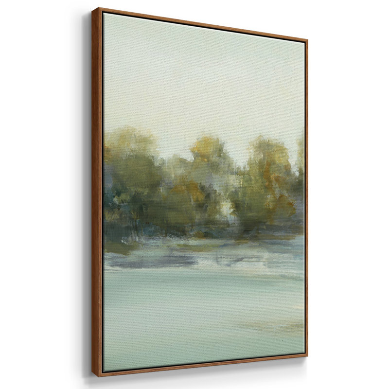 3 pièces de paysage apaisant III, Noyer, H 40 po x l 78 po x P 2 po