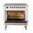 ILVE Nostalgie II Series Noblesse 36 inch Induction Range with 5 Induction Elements (Glass Door)-112295530