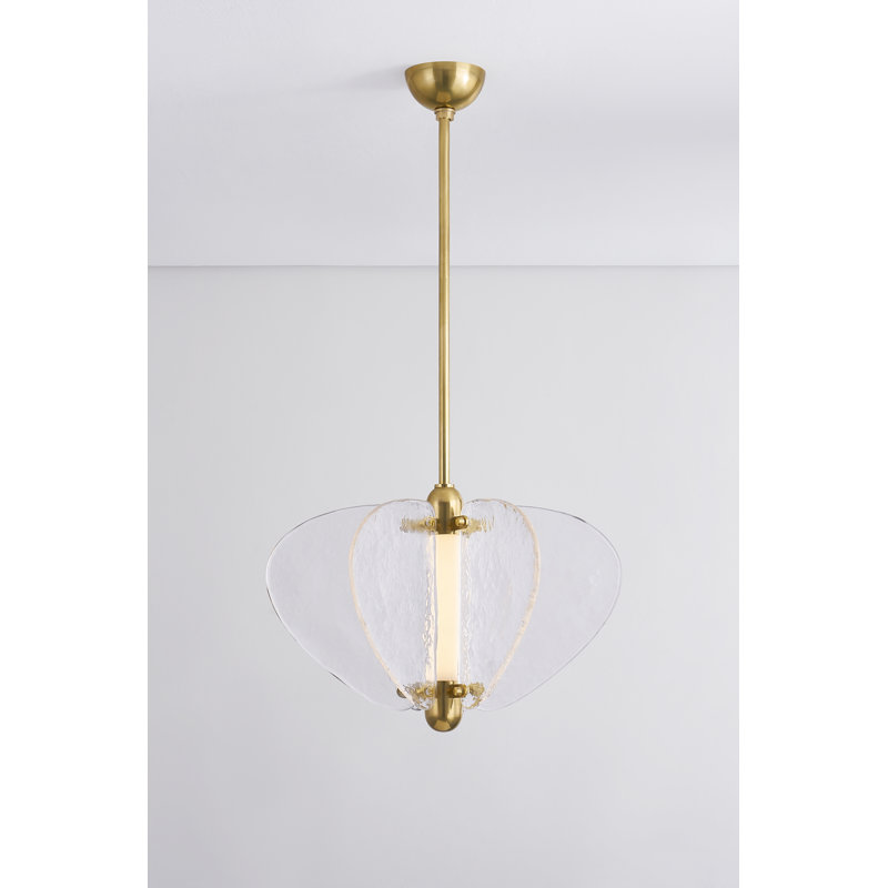 Freya 1 Light Pendant, 14" H x 20.25" W x 20.25" D