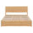 Monterrio Platform Bed with Underneath Storage and 2 Drawers-1531034336