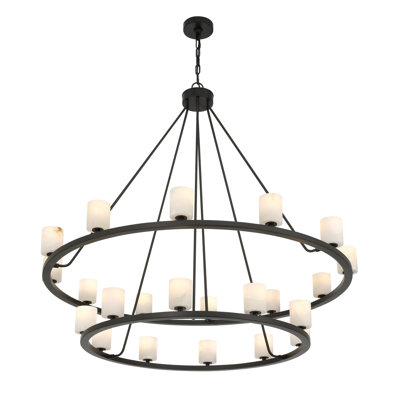 Lustre noir mat 46,75 po Aragon