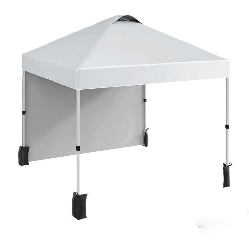 Auvent escamotable pour événements commerciaux d'extérieur, Blanc / Blanc