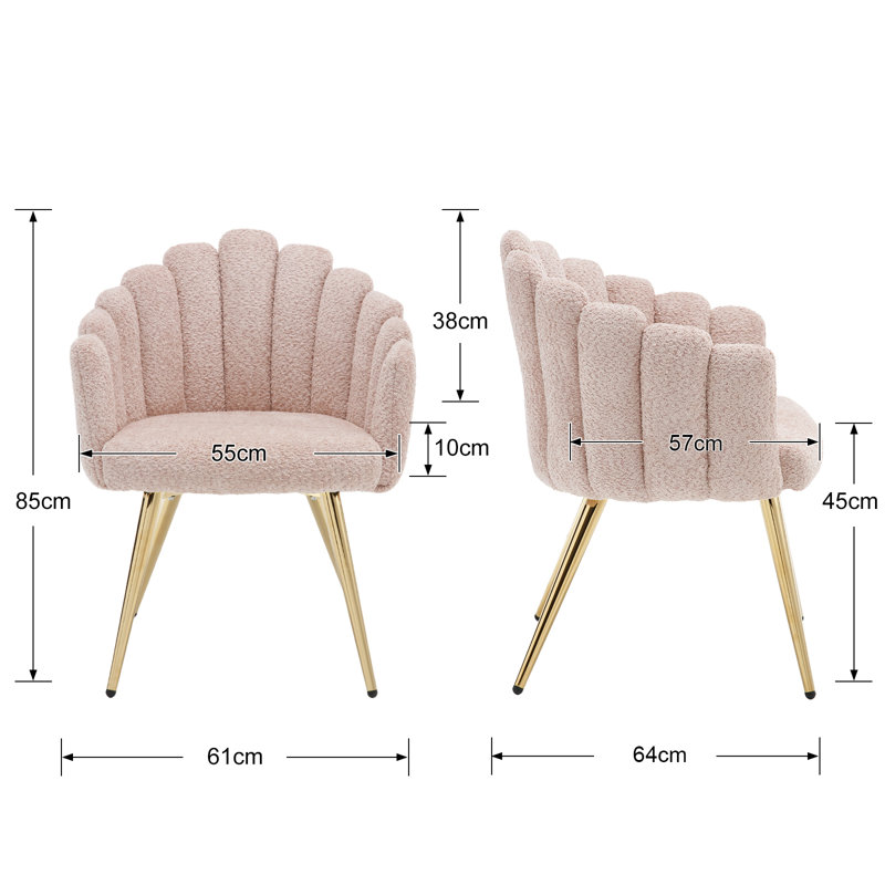 Ahrend Upholstered Armchair, Antique pink and pink