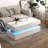 Foldable Coffee Table With Drawers And Adjustable Height Option, White Rectangular Drawer Efficiency
