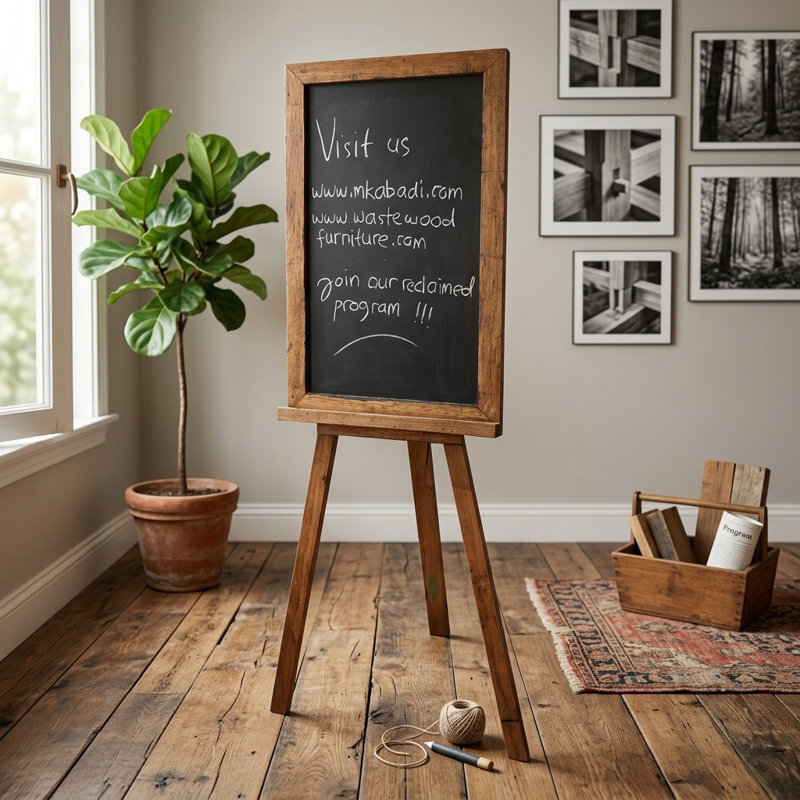 Magnetic Chalkboard Bulletin Board