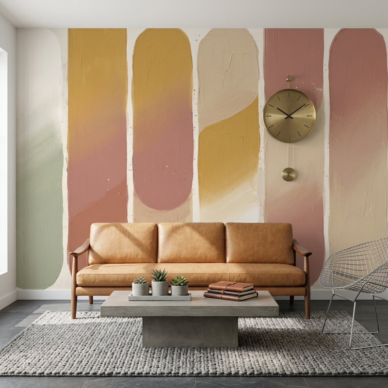 Papier peint fond blanc fond blanc amovible fond mural, 100 po x 96 po, Non tissé
