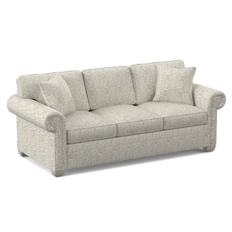 Main Street Upholstered 85'' Sleeper Sofa, Dove Gray, Worthy Snow